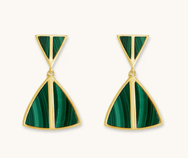 Jolene Malachite Earrings