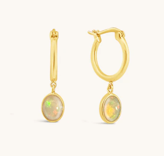 Moonflower Opal Earrings