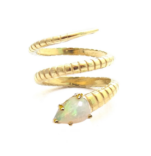 Serpent Gemstone Ring
